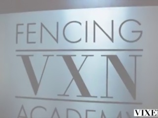 VIXEN Rivals Avery & Naomi team up to seduce fencing coach