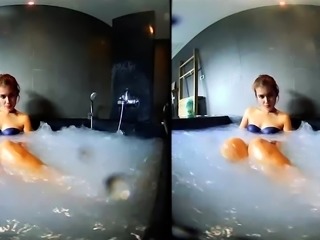 Sexy babe having fun in whirlpool