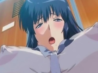 Busty anime teenie gets fingered and gets wet