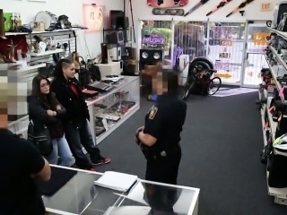 Lesbian gets banged by pawn owner