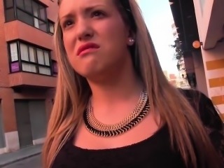 This busty blonde girl that Torbe met walking on the street