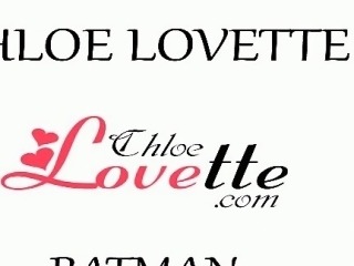 Sexy, petite teen Chloe Lovette is in her favorite batman