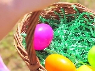 ExxxtraSmall - Teen Hunts Easter Eggs to Spread Her Legs