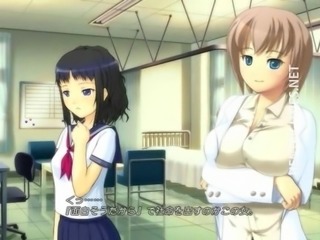 3D hentai schoolgirl gets big breasts pumped