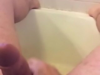Beating my meat in the tub