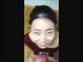 Asian gets her first facial