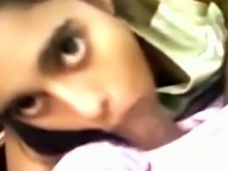 Indian girl sucking my big dick deepthroat in POV