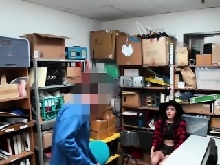 Shoplyfter- Hipster Shoplyfter Caught between two cocks