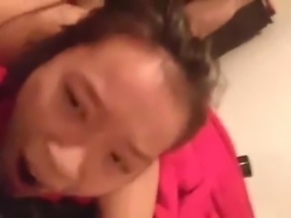 Asian wife destroyed by black bull
